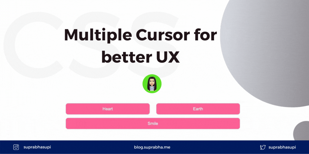 Changing Cursor with CSS for better UX